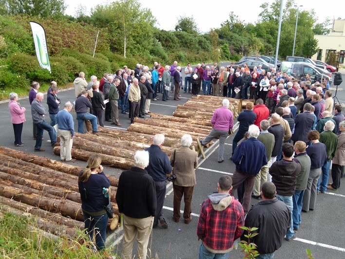 8 September 2015: Two hundred forest owners attended Teagasc's Talking Timber event in Claremorris, Mayo. Forest owners were told that the quality of the timber has a very important bearing on the market price offered.